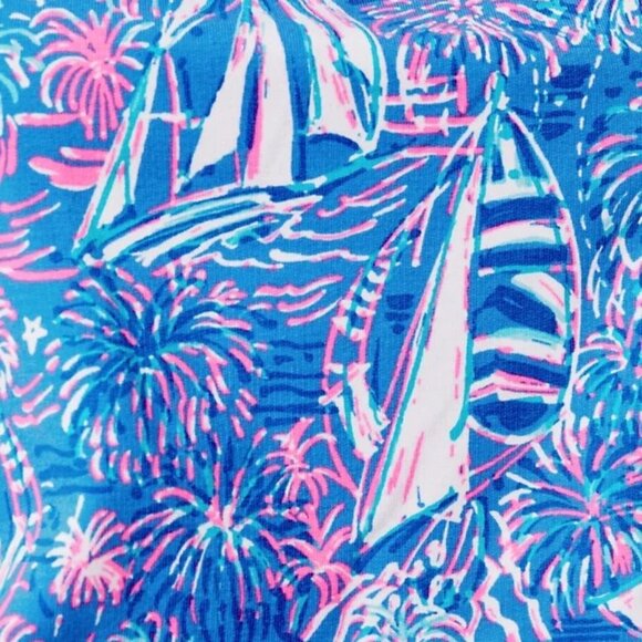 Lilly Pulitzer Jace Strapless Romper in Boca Blue Sailibration, Size XS. NWT - Picture 5 of 7